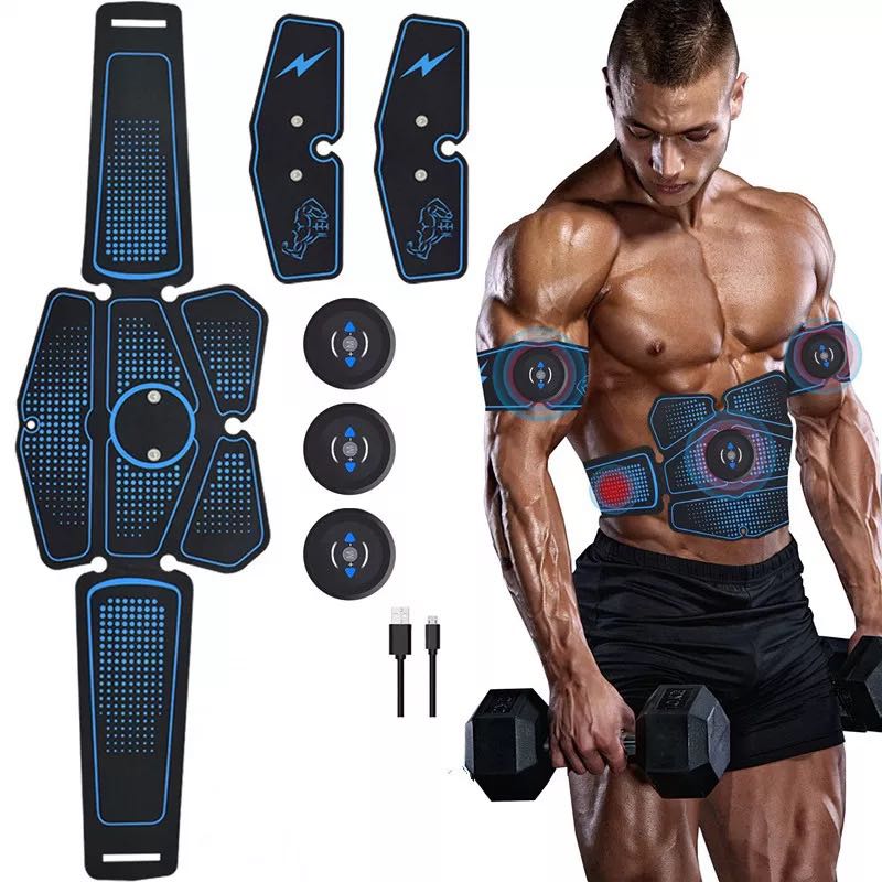 EMS Abdominal Muscle Trainer Set – Full Body Fitness Equipment