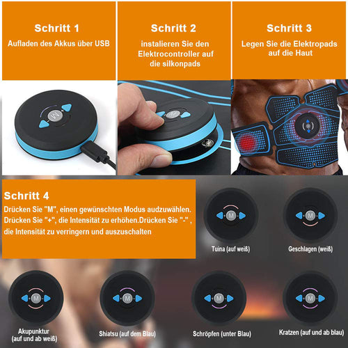 EMS Abdominal Muscle Trainer Set – Full Body Fitness Equipment